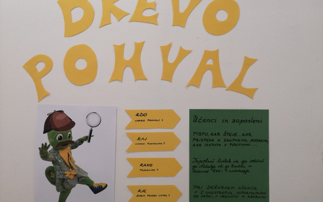 Drevo pohval – opazujmo dobra dela in jih pohvalimo